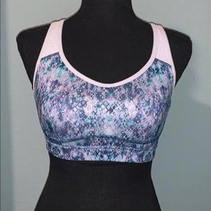 Old navy multicolor purple & blue sports bra